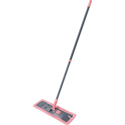Швабра с флаундером YORK Classic 40 см, телескопический черенок 130 см, еврорезьба, МОП микрофибра 081080