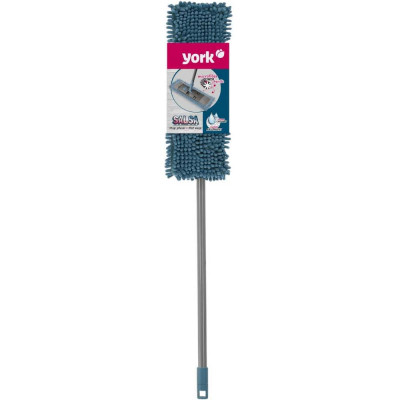Швабра с флаундером YORK Salsa 40 см, телескопический черенок 130 см, еврорезьба, МОП микрофибра 081300