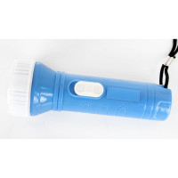Фонарь, голубой, 1LED, 1 режим, 3xAG10, пластик Ultraflash 828-TH 2395
