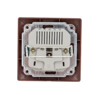 Розетка Intro 441005 PE Schuko со шторками, 16А, 250В 2хUSB, СУ, Solo, Б0043407