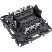 Двойной переключатель ЭРА 12-1106-12 10АХ-250В, IP20, 12, графит Б0019295