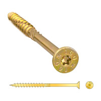 Шуруп Rusconnect CS 03030 с/нарез. д/дерева, потай, 3х30, 500 шт. Желтый цинк 310330