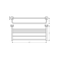 Полка для полотенец HANSGROHE 41720000 Logis Universal 00000061850