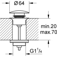Донный клапан GROHE 65807000