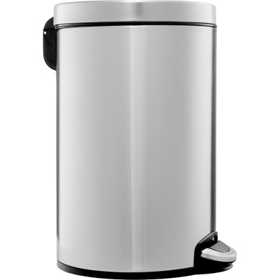 Корзина для мусора с педалью Merida металлическая, напольная, с микролифтом, матовая, 12 л KIM414