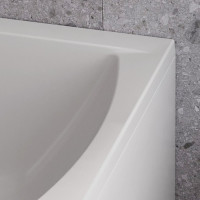 Акриловая ванна Marka One MODERN 165x70 прямоугольная белая 01мод16570