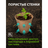 Горшочек для рассады, торфяной 20 шт Без бренда 64372