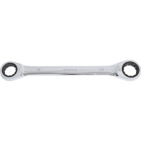 Двусторонний накидной ключ HORTZ 20х22 трещотка, хром HOR 118859