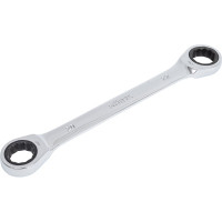 Двусторонний накидной ключ HORTZ 20х22 трещотка, хром HOR 118859