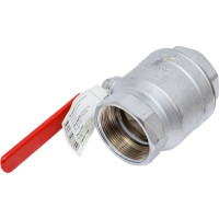 Шаровый кран Gekon хромированный с резьбой 2", ручка-рычаг GK 550 2