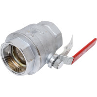 Шаровый кран Gekon хромированный с резьбой 2", ручка-рычаг GK 550 2