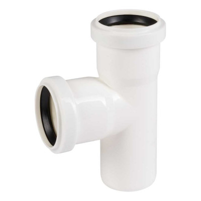 Канализационный тройник Ostendorf 87 градусов, 50х50 мм, белый 559670