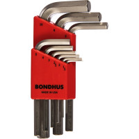 Набор из 9 хромированных ключей BONDHUS S 1.5-10mm 16299