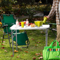 Складной алюминиевый стол PALISAD Camping столешница МДФ, 900x600x300/700 мм 69583