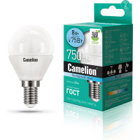 Светодиодная лампа Camelion LED8-G45/845/E14 8Вт 220В 12393