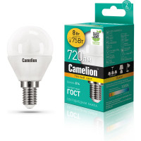 Светодиодная лампа Camelion LED8-G45/830/E14 8Вт 220В 12391
