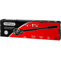 Трещотка с удлинителем для клуппов MIRAX 1/4" - 1 1/4", длина 620мм 28245