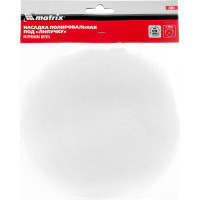 Насадка полировальная под липучку, 180 мм, натуральная шерсть MATRIX 75954