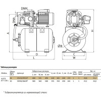 Станция автоматического водоснабжения UNIPUMP AUTO JET 110 L 25123