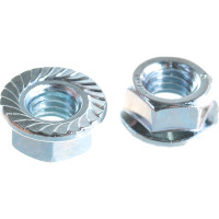 Гайка с фланцем Качественный КРЕПЕЖ DIN 6923 М8 100 шт 0301304 КЧ