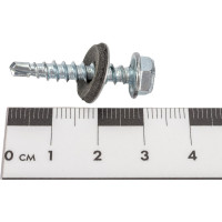 Кровельный саморез Качественный КРЕПЕЖ цинк, 4.8х29 мм, 55 шт 0200167 КЧ