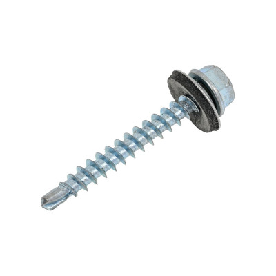 Кровельный саморез Качественный КРЕПЕЖ цинк, 4.8х38 мм, 130 шт 0500171 КЧ