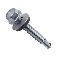 Кровельный саморез Качественный КРЕПЕЖ цинк, 6.3х100 мм, 30 шт 0500209 КЧ