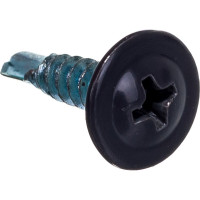 Прессшайба Качественный КРЕПЕЖ 4.2х16 мм, серый графит RAL 7024, сверло, 250 шт 0301095 КЧ