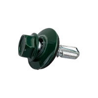 Кровельный саморез Качественный КРЕПЕЖ зеленый мох RAL 6005, 5.5х19 мм, 90 шт 0300111 КЧ