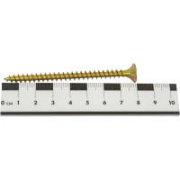 Шуруп крепежная техника жёлтый цинк 6,0x80, 120 шт. 431422 БК