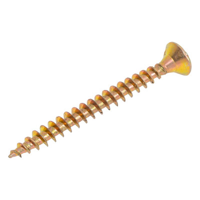 Шуруп крепежная техника жёлтый цинк 6,0x60, 150 шт. 431418 БК