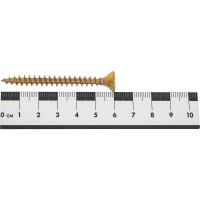 Шуруп крепежная техника жёлтый цинк 6,0x60, 150 шт. 431418 БК