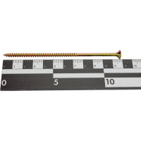 Шуруп крепежная техника жёлтый цинк 5,0x120, 100 шт. 431416 БК