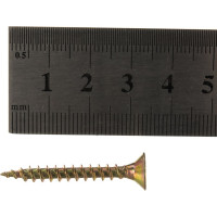 Шуруп Качественный КРЕПЕЖ желтый цинк 4.5x35, 145 шт. 0300481 КЧ