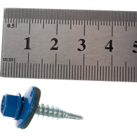 Кровельный саморез крепежная техника синий RAL 5005, 5.5х25 мм, 250 шт 420388 БК