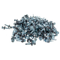 Кровельный саморез крепежная техника цинк 6.3х32 мм, 150 шт 431218 БК