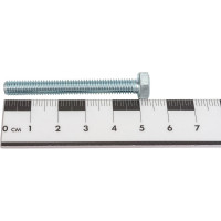 Болт с ш/г полная резьба DIN 933 Качественный КРЕПЕЖ набор 6х50 60 шт 0301019 КЧ