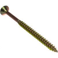 Шуруп крепежная техника жёлтый цинк 6,0x90, 100 шт. 431424 БК