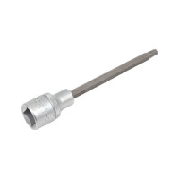 Головка-бита с отверстием, 1/2", Т-30Н, L=100 мм, FORCE 34710030