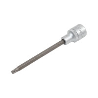 Головка-бита с отверстием, 1/2", Т-30Н, L=100 мм, FORCE 34710030