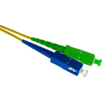 Переходной волоконно-оптический шнур NIKOMAX желтый, 1м NMF-PC1S2C2-SCU-SCA-001