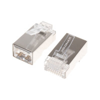 Коннектор NIKOMAX RJ45/8P8C под витую пару, 100шт NMC-RJ88RZ50SD1-100