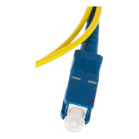 Соединительный волоконно-оптический шнур NIKOMAX желтый, 1м NMF-PC1S2C2-SCU-SCU-001