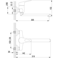 Смеситель Lemark Luna для кухни LM4111C