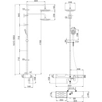 Смеситель Lemark Tropic для ванны и душа LM7007C
