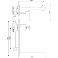 Смеситель для раковины Lemark Contest встраиваемый LM5826CW