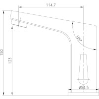Lemark Смеситель Project для раковины бесконтактный сенсорный LM4655CE