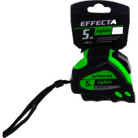 Рулетка 5м/25 мм с магнитом, автостопом, лентой нейлон EFFECTA Nylon 580525
