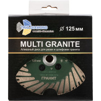 Диск алмазный по граниту TRIO-DIAMOND 125xm14 Multigranite Flange Turbo MG125
