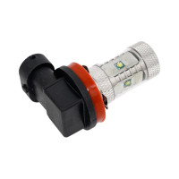Автолампа H11 PGJ19-2 6 SMD CREE WHITE 6000K 336лм 12V 1 10 100, блистер MEGAPOWER 80575